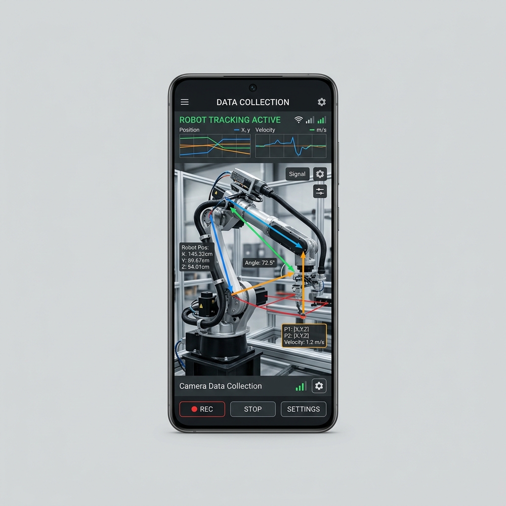Mobile app robotics capture