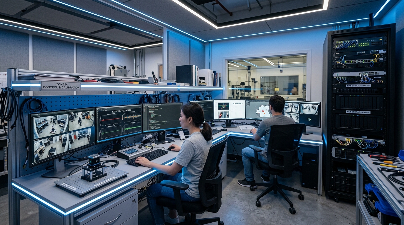 Zone D Control Nerve Center, GPU Processing & 50+ Seat QA Hub